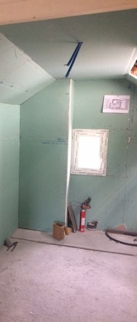 Gagner des mètres carrés dans une salle de bain basse de plafond-Projet d'architecture intérieure en Seine et Marne par CD&A